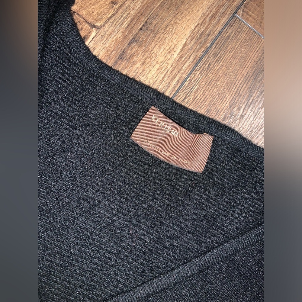 Kerisma Sweater Knit Ryu Top Black Size S/M Classic Fall Boho Casual Lux Casual — image 5 of 6